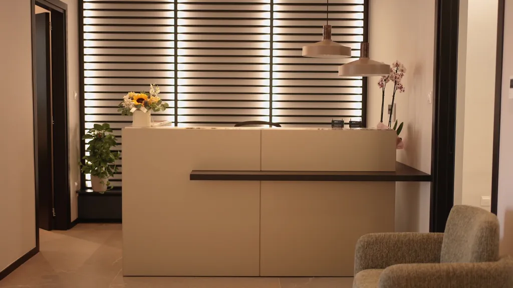 Reception desk, EOC Orthopaedic Centre, Limassol
